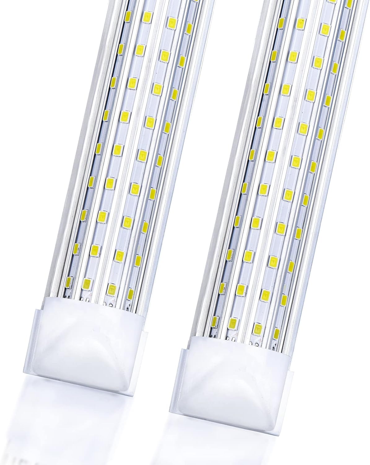 20-Pack, LED Shop Light, 4FT 75W 9500LM 6000K, Cold White, U Shape, Clear Cover, Hight Output, Linkable Shop Lights, T8 LED Tube Lights, LED Shop Lights with Plug (20PCS 4FT 6000K)